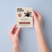 ドラムレッスン チラシ (手)