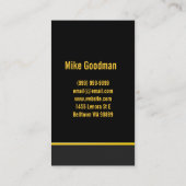 ドラムレッスン，楽器音楽教師 名刺 (裏面)