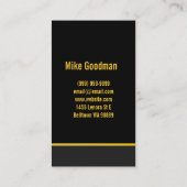 ドラムレッスン，楽器音楽教師 名刺 (裏面)