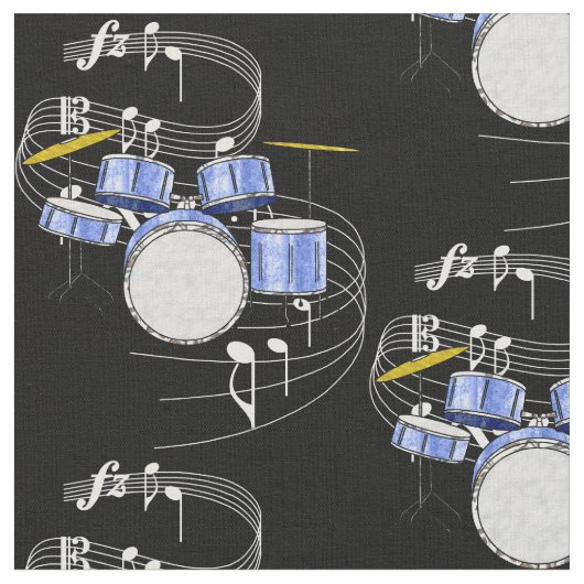 ドラム一定の生地-暗闇 ファブリック (クローズアップ)