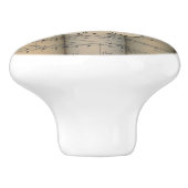 ドラム一定の~の雲の~は楽譜の背景の~を転がりました セラミックノブ (側面)