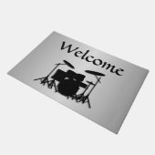 ドラム一定音楽デザイン ドアマット (アングル)