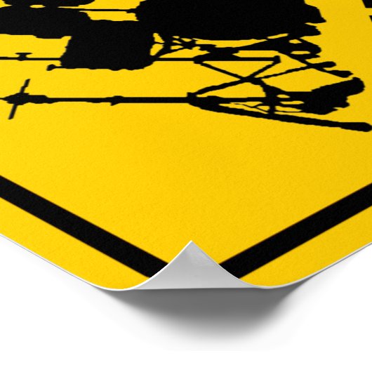 ドラム交差点ハイウェイサイン ポスター (角)