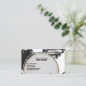 ドラム先生 名刺 (スタンド正面)