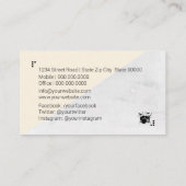 ドラム先生 名刺 (裏面)