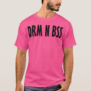 ドラム及びベース音楽液体ジャングルEdmドラクールムB Tシャツ