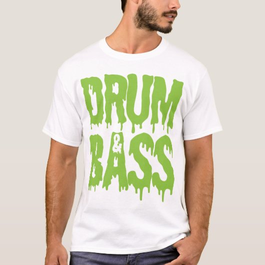 ドラム及び低音のTシャツ Tシャツ (正面)