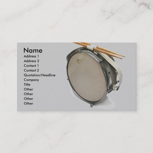 ドラム名刺 名刺 (正面)