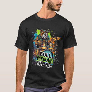 ドラム奏者 - 全力疾走 Tシャツ