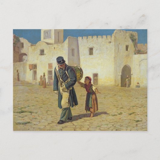 ドラム奏者、1867 ポストカード (正面)