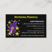 ドラム女神の名刺 名刺 (裏面)