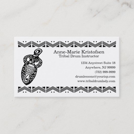 ドラム女神v.2 名刺 (正面)