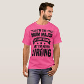 ドラム専攻のバトンドラム専攻の手袋ドラム専攻のコスト Tシャツ (正面フル)