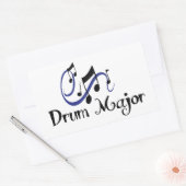 ドラム専攻の 長方形シール (封筒)