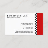 ドラム市松模様に。 名刺 (裏面)