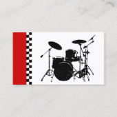 ドラム市松模様に。 名刺 (正面)