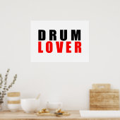 ドラム愛好家 ポスター (キッチン)