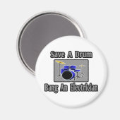 ドラム救...電工を叩く マグネット (正面/裏面)