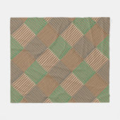 ドラム数々のクロスハッチング色 フリースブランケット (正面(横))