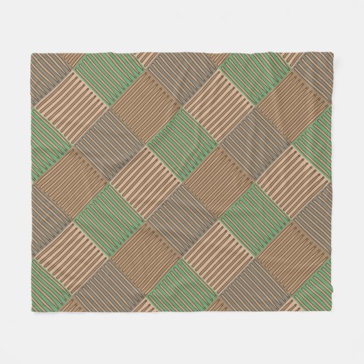 ドラム数々のクロスハッチング色 フリースブランケット (正面(横))