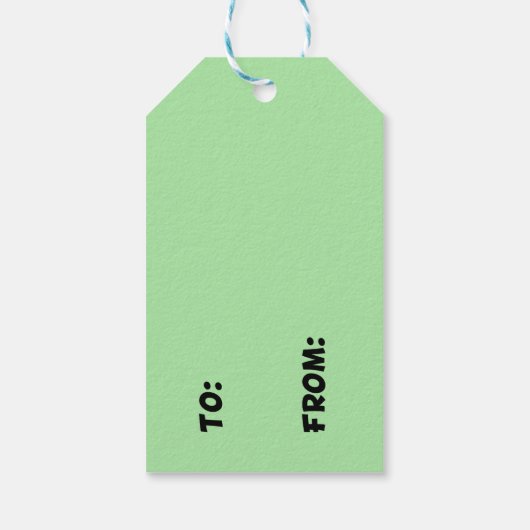 ドラム文字クリスマスツリー ギフトタグ (裏面)