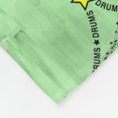 ドラム文字クリスマスツリー フリースブランケット (角)