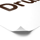 ドラム文字ブラウンミュージックデザイン フォトプリント            (角)