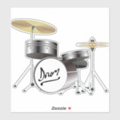 ドラム楽器 シール (シート)