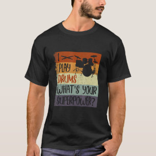 ドラム演奏レッスンドラムビータードラミングボックスドラムAcc Tシャツ