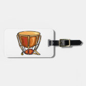 ドラム独身のラゲッジタグ ラゲッジタグ (正面横)