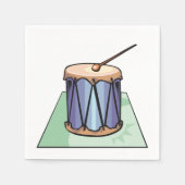 ドラム独身の紙ナプキンス スタンダードカクテルナプキン (正面)