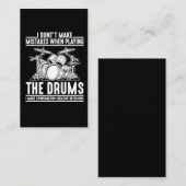 ドラム笑わされるミュージシャン打楽器演奏装置 名刺 (正面/裏面)