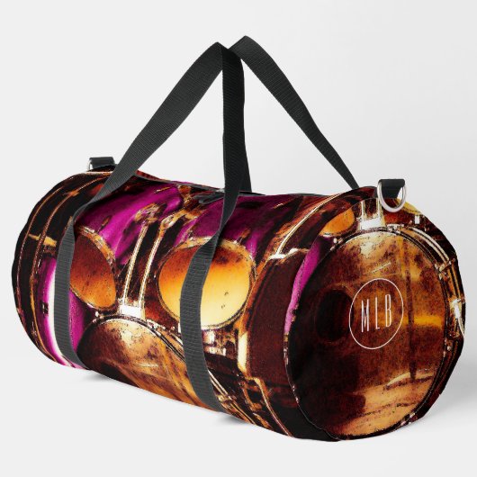 ドラム缶、屋外ジャムプリントカットソーバッグ ダッフルバッグ (左コーナー)
