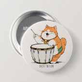 ドラム遊をキャット 缶バッジ (正面&裏面)