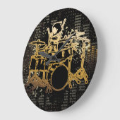 ドラム遊クロック ラージ壁時計 (傾斜)