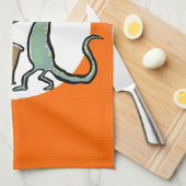 ドラム遊トカゲ キッチンタオル (四つ折り)