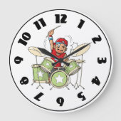 ドラム遊時計 ラージ壁時計 (正面)