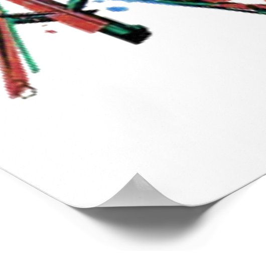 ドラム違うビート |ソロークラシック引用文ドラム ポスター (角)