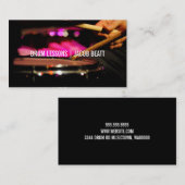 ドラム音楽レッスンドラムスティックバンド先生 名刺 (正面/裏面)