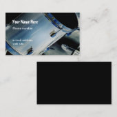 ドラム音楽銀 名刺 (正面/裏面)