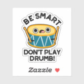 ドラム頭が切れるドラム遊プおもしろいン シール (シート)