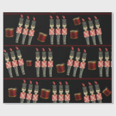 ドラム&くるみ割り兵士ラッピング紙 ラッピングペーパー (フラット)