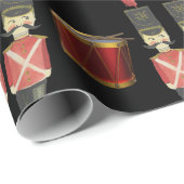 ドラム&くるみ割り兵士ラッピング紙 ラッピングペーパー (ロールコーナー)