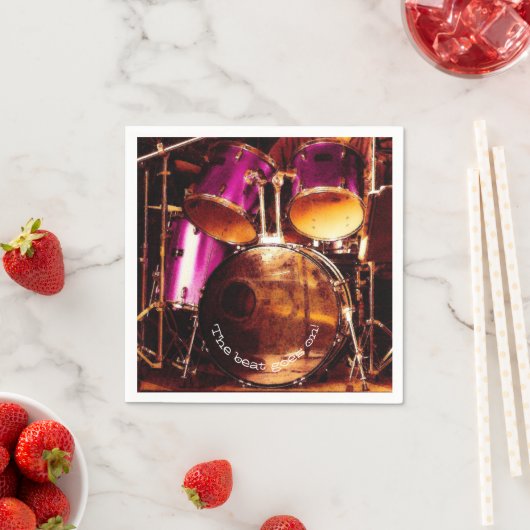 ドラム、アウトドアジャム スタンダードカクテルナプキン (インサイチュ)