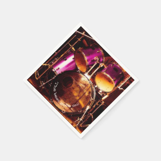 ドラム、アウトドアジャム スタンダードカクテルナプキン (角)
