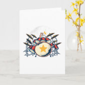 ドラム カード (黄色い花)