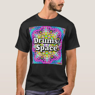 ドラム/スペース (文字を変更可能) Tシャツ