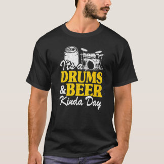 ドラム&ビールキンダデイパーカッショニストパパDr. Tシャツ