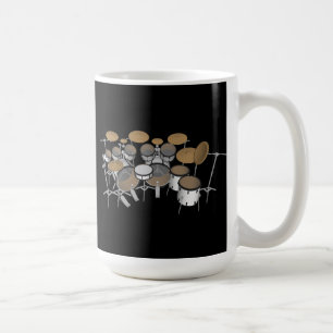 ドラム:ホワイトドラムキット:3Dモデル:コーヒーマグ コーヒーマグカップ