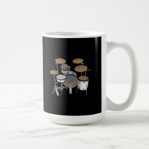 ドラム:ホワイトドラムキット:3Dモデル:コーヒーマグ コーヒーマグカップ